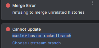 【已解决】本地使用Git拉取代码的时候提示：master has no tracked branch的解决办法