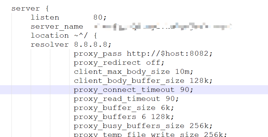 nginx配置中proxy_pass http://$host:8082; 端口可以配置多个吗？