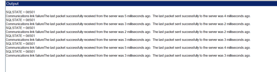 【已解决】使用PowerDesigner连接数据库逆向生产数据库表结构时候提示：SQLSTATE = 08S01 Communications link failure The last packet successfully re