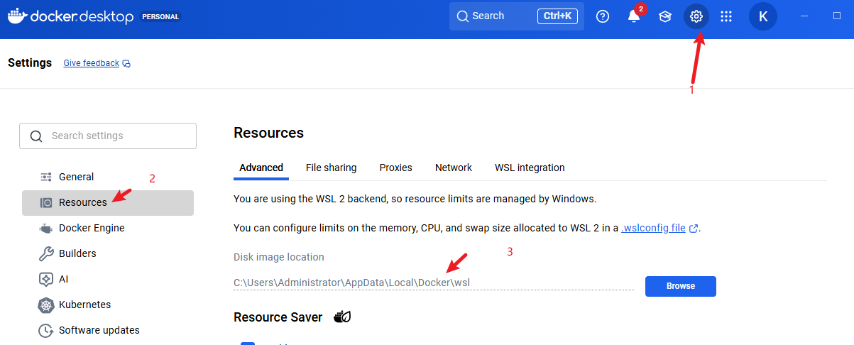 docker修改下载镜像非C盘方案